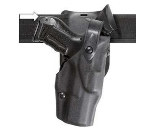 Handgun position of IPSC holster